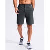 image:imageG Gradual Mens Golf Shorts with 3 Pockets 9 Lightweight Stretch Quick Dry Casual Dress Work Shorts for MenSteel Gray