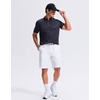 image:imageG Gradual Mens Golf Shorts with 3 Pockets 9 Lightweight Stretch Quick Dry Casual Dress Work Shorts for MenWhite