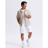 image:imageG Gradual Mens Golf Shorts with 3 Pockets 9 Lightweight Stretch Quick Dry Casual Dress Work Shorts for MenWhite
