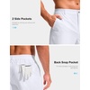 image:imageG Gradual Mens Golf Shorts with 3 Pockets 9 Lightweight Stretch Quick Dry Casual Dress Work Shorts for MenWhite