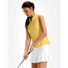 image:imageG Gradual Womens Golf Shirt Racerback Tank Zip Up Athletic Sleeveless Top Tennis Pickleball Cooling Polo Shirts Lightweight Heather Yellow Small