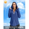 image:imageG Gradual Womens Sun Protection Jackets Lightweight Zip Up Hoodies 4 Pockets UPF 50 Sun Shirt Hiking Beach Athletic WorkoutDark Blue
