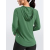 image:imageG Gradual Womens Sun Protection Jackets Lightweight Zip Up Hoodies 4 Pockets UPF 50 Sun Shirt Hiking Beach Athletic WorkoutGreen