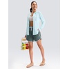 image:imageG Gradual Womens Sun Protection Jackets Lightweight Zip Up Hoodies 4 Pockets UPF 50 Sun Shirt Hiking Beach Athletic WorkoutLight Blue