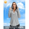 image:imageG Gradual Womens Sun Protection Jackets Lightweight Zip Up Hoodies 4 Pockets UPF 50 Sun Shirt Hiking Beach Athletic WorkoutLight Grey
