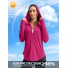 image:imageG Gradual Womens Sun Protection Jackets Lightweight Zip Up Hoodies 4 Pockets UPF 50 Sun Shirt Hiking Beach Athletic WorkoutRose