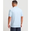 image:imageMens Golf Shirts Dry Fit Performance Moisture Wicking Breathable Casual Micro Print Short Sleeve PoloBlue Hexagon