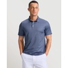 image:imageMens Golf Shirts Dry Fit Performance Moisture Wicking Breathable Casual Micro Print Short Sleeve PoloBlue Texture