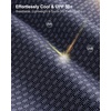 image:imageMens Golf Shirts Dry Fit Performance Moisture Wicking Breathable Casual Micro Print Short Sleeve PoloBlue Texture