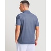 image:imageMens Golf Shirts Dry Fit Performance Moisture Wicking Breathable Casual Micro Print Short Sleeve PoloBlue Texture