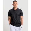 image:imageMens Golf Shirts Dry Fit Performance Moisture Wicking Breathable Casual Micro Print Short Sleeve PoloGolf Clubs 2