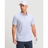 image:imageMens Golf Shirts Dry Fit Performance Moisture Wicking Breathable Casual Micro Print Short Sleeve PoloGolf Clubs