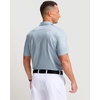 image:imageMens Golf Shirts Dry Fit Performance Moisture Wicking Breathable Casual Micro Print Short Sleeve PoloMini Dumbbell