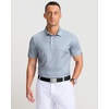 image:imageMens Golf Shirts Dry Fit Performance Moisture Wicking Breathable Casual Micro Print Short Sleeve PoloMini Dumbbell