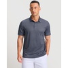 image:imageMens Golf Shirts Dry Fit Performance Moisture Wicking Breathable Casual Micro Print Short Sleeve PoloMini Rocket