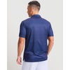 image:imageMens Golf Shirts Dry Fit Performance Moisture Wicking Breathable Casual Micro Print Short Sleeve PoloNavy Rocket