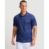 image:imageMens Golf Shirts Dry Fit Performance Moisture Wicking Breathable Casual Micro Print Short Sleeve PoloNavy Rocket