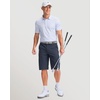 image:imageMens Golf Shirts Dry Fit Performance Moisture Wicking Breathable Casual Micro Print Short Sleeve PoloWhite Rocket