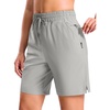 image:imageG Gradual 7 9 11 Womens Hiking Shorts 4 Pockets Lightweight Quick Dry Cargo Shorts Water Resistant Golf Summer WalkingBright Grey