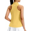 image:imageG Gradual Womens Golf Shirt Racerback Tank Zip Up Athletic Sleeveless Top Tennis Pickleball Cooling Polo Shirts Lightweight Heather Yellow Small
