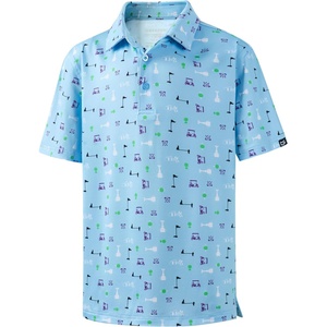 image:imageBoys Polo Shirt Short Sleeve Funny Print Golf Moisture Wicking Collared Casual Athletic Shirts for Youth Performance KidsGolf Collection