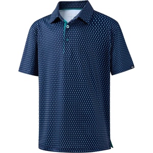 image:imageBoys Polo Shirt Short Sleeve Funny Print Golf Moisture Wicking Collared Casual Athletic Shirts for Youth Performance KidsTibetan Seahorse