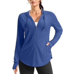 image:imageG Gradual Womens Sun Protection Jackets Lightweight Zip Up Hoodies 4 Pockets UPF 50 Sun Shirt Hiking Beach Athletic WorkoutDark Blue