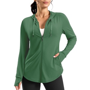 image:imageG Gradual Womens Sun Protection Jackets Lightweight Zip Up Hoodies 4 Pockets UPF 50 Sun Shirt Hiking Beach Athletic WorkoutGreen