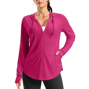 image:imageG Gradual Womens Sun Protection Jackets Lightweight Zip Up Hoodies 4 Pockets UPF 50 Sun Shirt Hiking Beach Athletic WorkoutRose