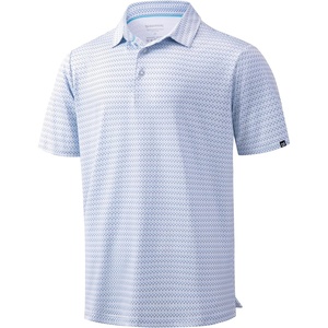 image:imageMens Golf Shirts Dry Fit Performance Moisture Wicking Breathable Casual Micro Print Short Sleeve PoloArc Arrow