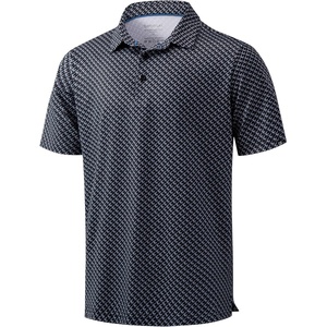 image:imageMens Golf Shirts Dry Fit Performance Moisture Wicking Breathable Casual Micro Print Short Sleeve PoloMini Rocket