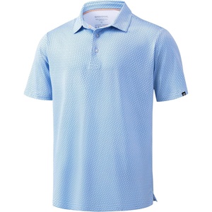 image:imageMens Golf Shirts Dry Fit Performance Moisture Wicking Breathable Casual Micro Print Short Sleeve PoloRhombus