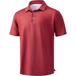 image:imageMens Golf Shirts Dry Fit Performance Moisture Wicking Breathable Casual Micro Print Short Sleeve PoloSmall Square