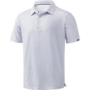 image:imageMens Golf Shirts Dry Fit Performance Moisture Wicking Breathable Casual Micro Print Short Sleeve PoloSwirl
