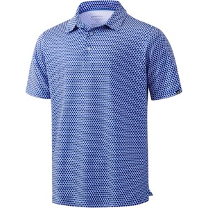 image:imageMens Golf Shirts Dry Fit Performance Moisture Wicking Breathable Casual Micro Print Short Sleeve PoloWavy Floral