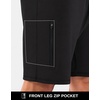 image:imageG Gradual Mens 7 Athletic Sweat Shorts with Zipper Pockets Soft Elastic Waist Lounge Workout Gym Shorts for MenBlack