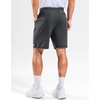 image:imageG Gradual Mens 7 Athletic Sweat Shorts with Zipper Pockets Soft Elastic Waist Lounge Workout Gym Shorts for MenDark Black Heather