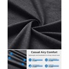 image:imageG Gradual Mens 7 Athletic Sweat Shorts with Zipper Pockets Soft Elastic Waist Lounge Workout Gym Shorts for MenDark Black Heather