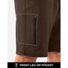 image:imageG Gradual Mens 7 Athletic Sweat Shorts with Zipper Pockets Soft Elastic Waist Lounge Workout Gym Shorts for MenDark Brown Heather
