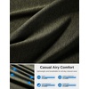 image:imageG Gradual Mens 7 Athletic Sweat Shorts with Zipper Pockets Soft Elastic Waist Lounge Workout Gym Shorts for MenDark Green Heather