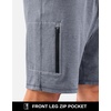 image:imageG Gradual Mens 7 Athletic Sweat Shorts with Zipper Pockets Soft Elastic Waist Lounge Workout Gym Shorts for MenGrey Heather