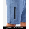 image:imageG Gradual Mens 7 Athletic Sweat Shorts with Zipper Pockets Soft Elastic Waist Lounge Workout Gym Shorts for MenHaze Blue Heather