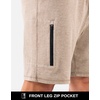 image:imageG Gradual Mens 7 Athletic Sweat Shorts with Zipper Pockets Soft Elastic Waist Lounge Workout Gym Shorts for MenKhaki Heather