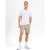 image:imageG Gradual Mens 7 Athletic Sweat Shorts with Zipper Pockets Soft Elastic Waist Lounge Workout Gym Shorts for MenKhaki Heather