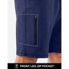 image:imageG Gradual Mens 7 Athletic Sweat Shorts with Zipper Pockets Soft Elastic Waist Lounge Workout Gym Shorts for MenNavy Heather