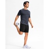 image:imageG Gradual Mens Sweat Shorts Soft Moisture Wicking Athletic Gym Shorts with 3 Pockets for Casual Lounge Workout RunningBlack