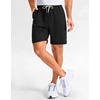 image:imageG Gradual Mens Sweat Shorts Soft Moisture Wicking Athletic Gym Shorts with 3 Pockets for Casual Lounge Workout RunningBlack