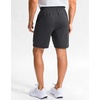 image:imageG Gradual Mens Sweat Shorts Soft Moisture Wicking Athletic Gym Shorts with 3 Pockets for Casual Lounge Workout RunningHeather Dark Black