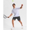 image:imageG Gradual Mens Sweat Shorts Soft Moisture Wicking Athletic Gym Shorts with 3 Pockets for Casual Lounge Workout RunningHeather Dark Black
