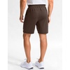 image:imageG Gradual Mens Sweat Shorts Soft Moisture Wicking Athletic Gym Shorts with 3 Pockets for Casual Lounge Workout RunningHeather Dark Brown